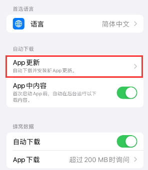 坦洲镇苹果15维修中心如何让iPhone15APP自动更新